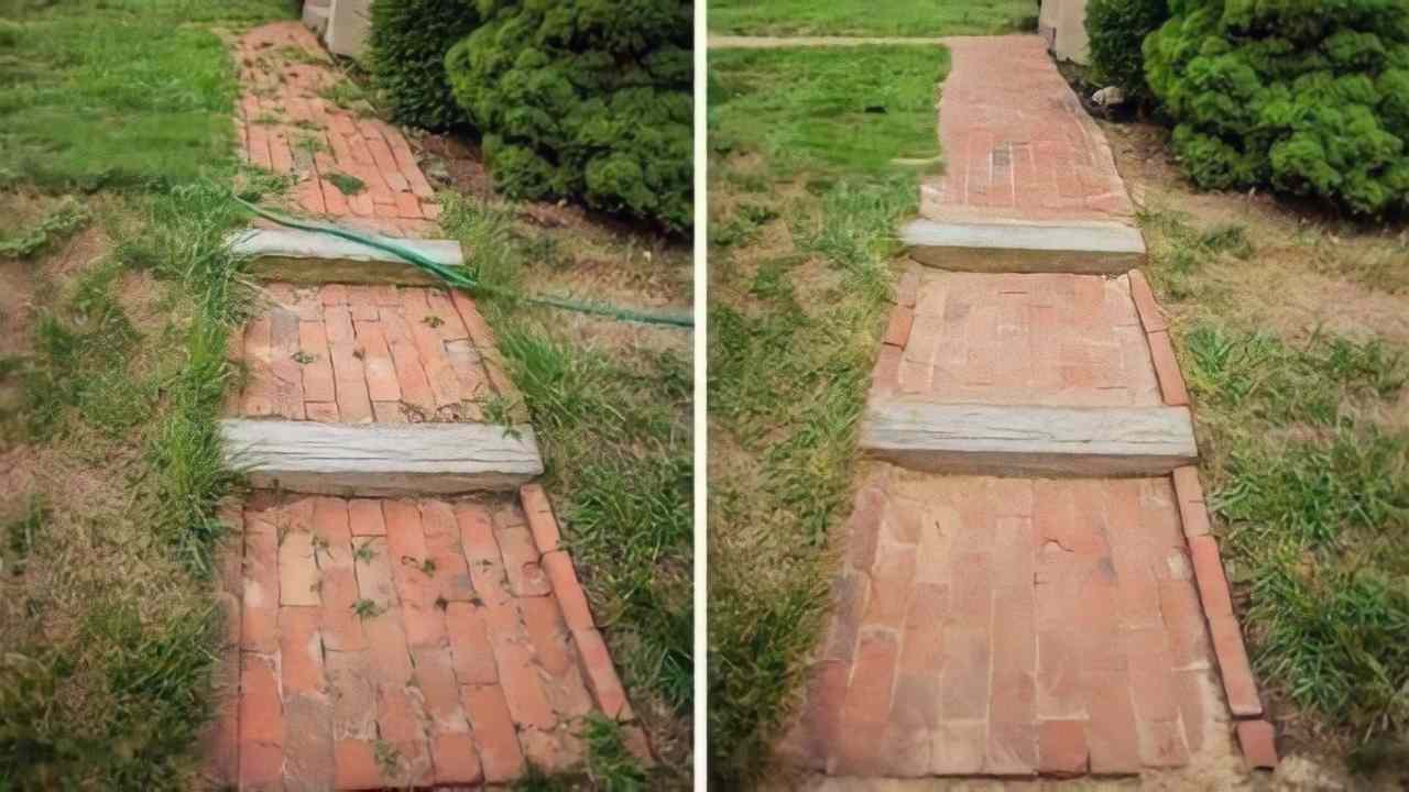 Floor with weeds